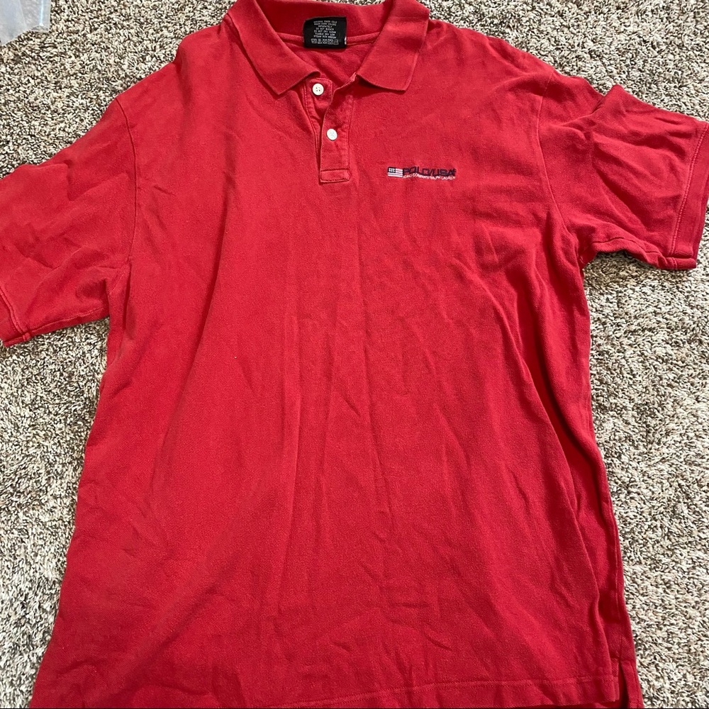 Polo Jeans Co. Ralph Lauren. Red Shirt Size XL